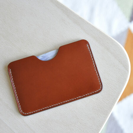 porte cartes cuir marron simple mazzarino BR