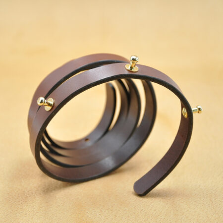 ceinture en cuir spirale